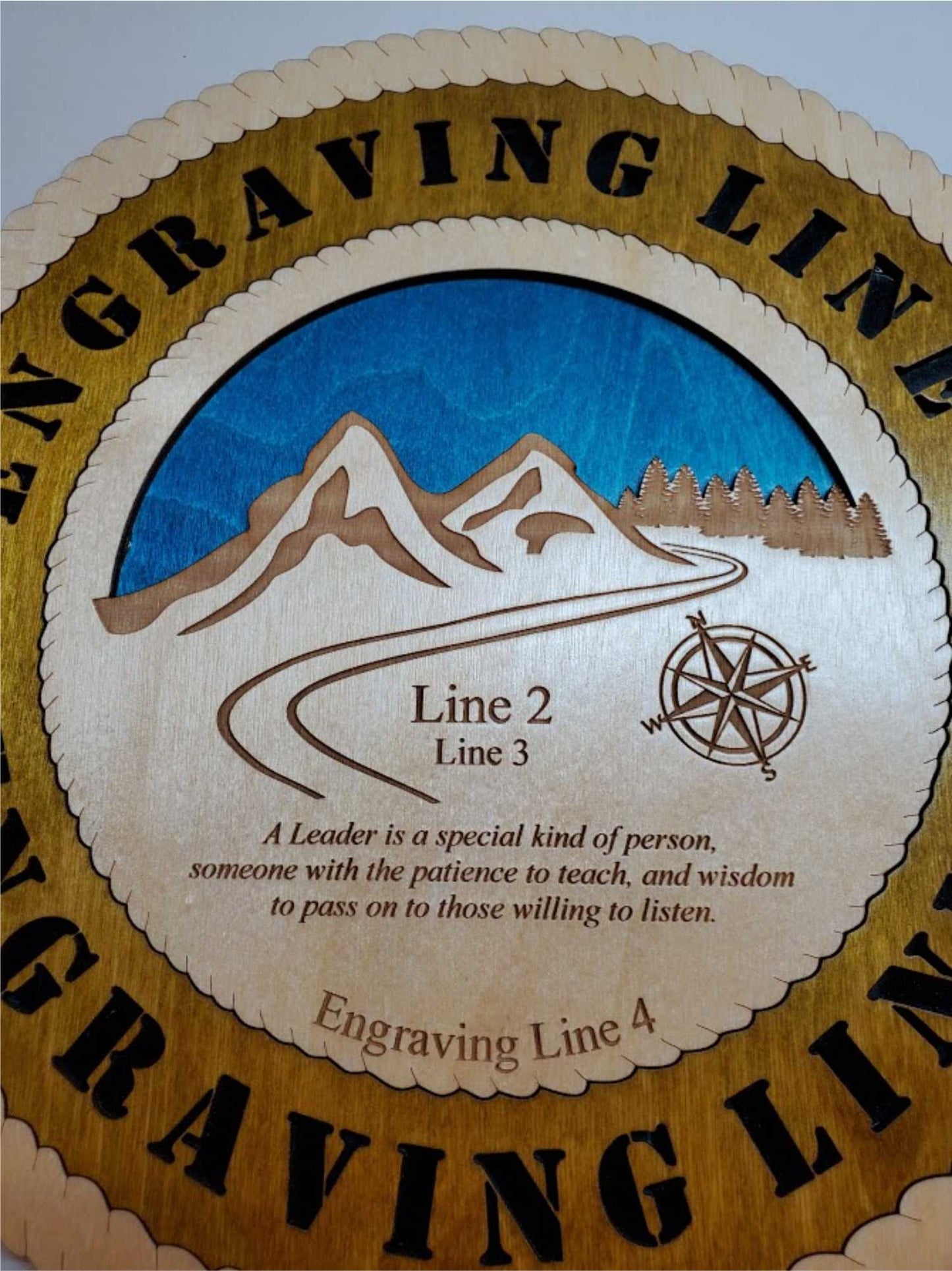 Mountain Style Leader Recognition Plaque