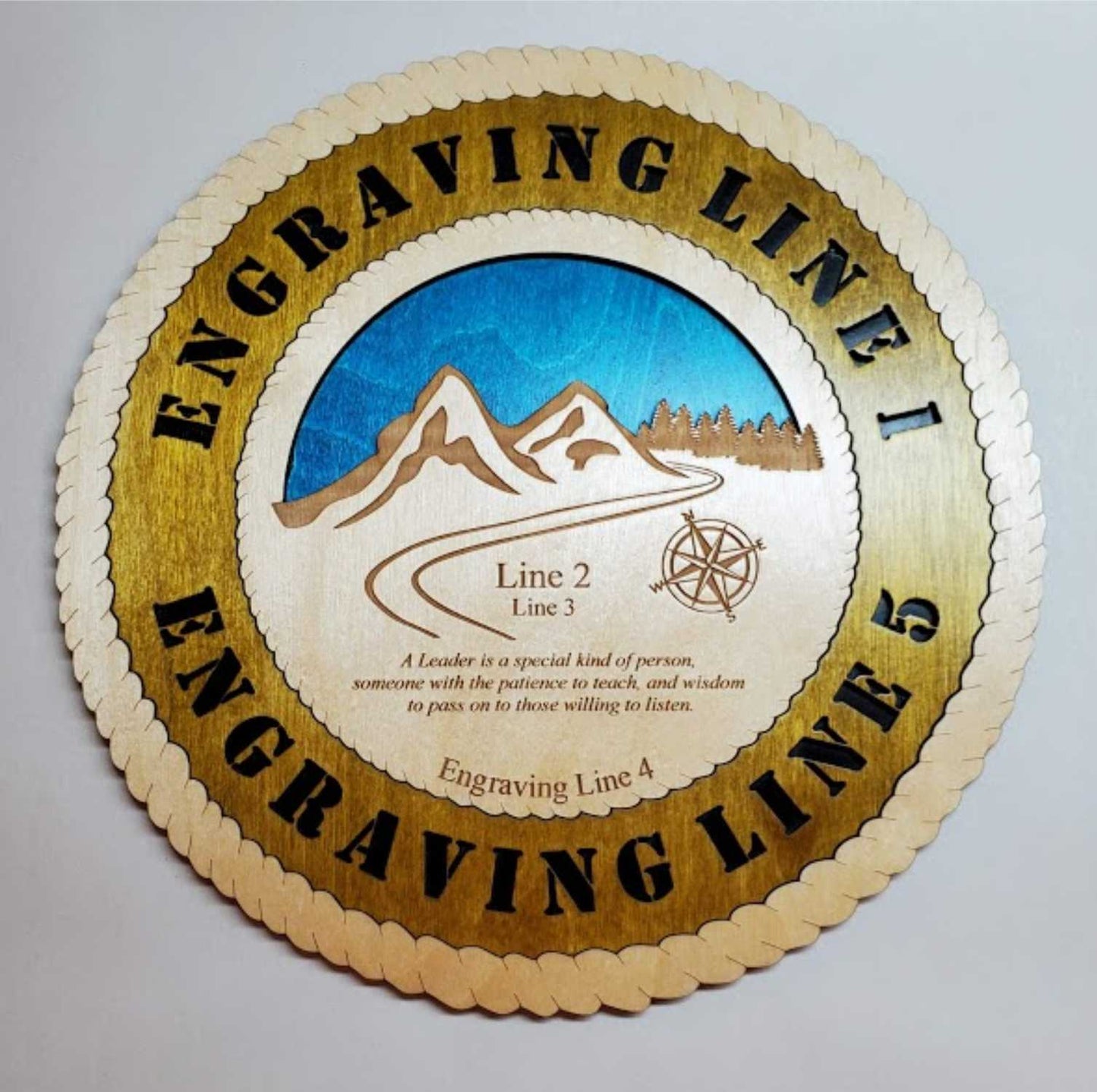 Mountain Style Leader Recognition Plaque