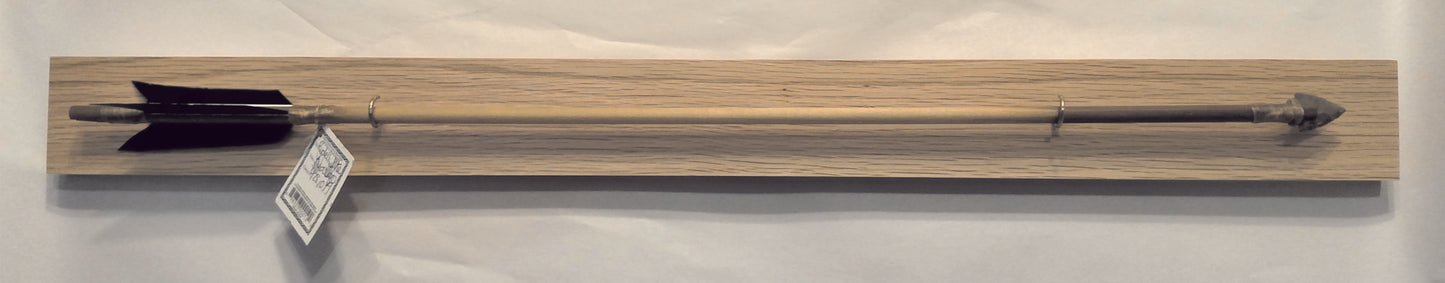 Mounted "Brass Hooks" Navajo Arrow with Optional Engraving