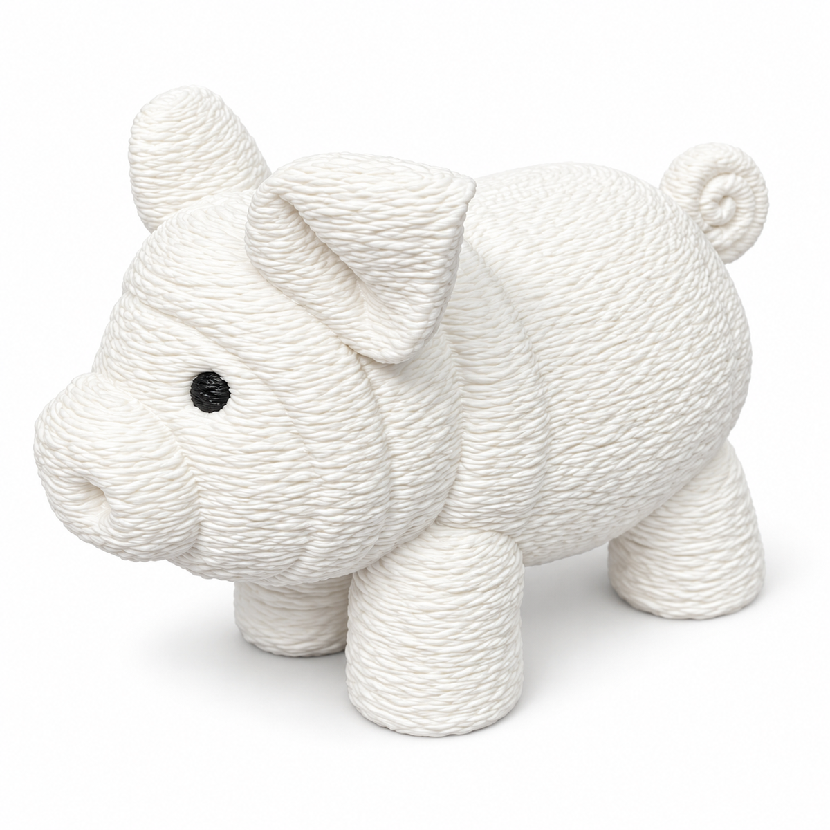 Pig towel animal figurine