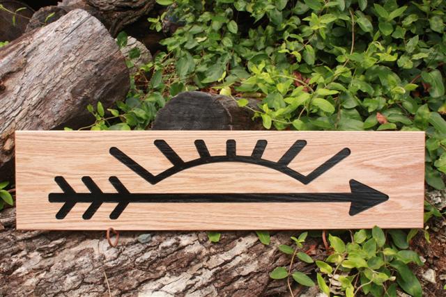 Arrow of Light Plaque Style #2 with Black Inlay
