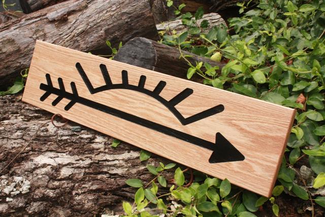 Arrow of Light Plaque Style #2 with Black Inlay