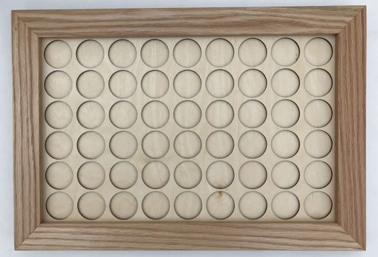 Natural Poker Chip Display with All Chips
