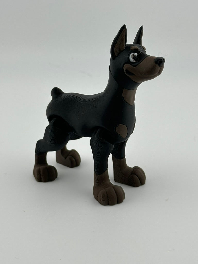 Doberman Dog perky ears