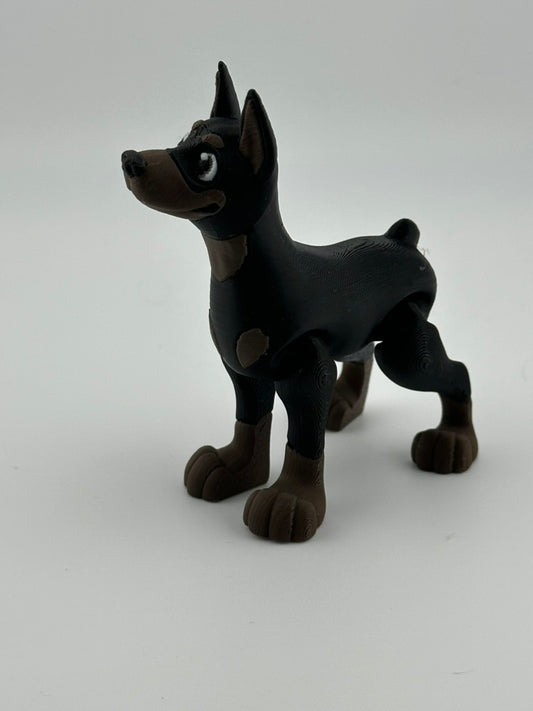 Doberman Dog perky ears