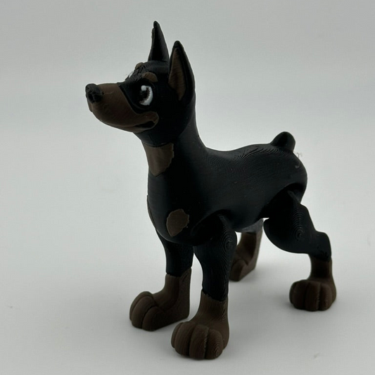 Doberman Dog Cropped perky ears  [FF-TD-23]