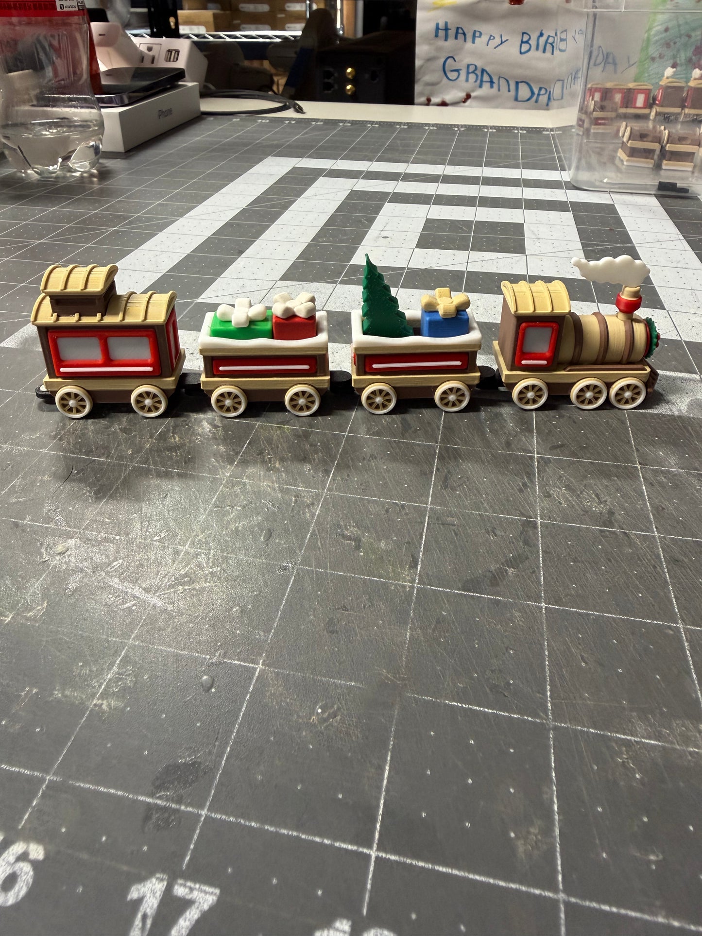 Christmas Train 3d printed