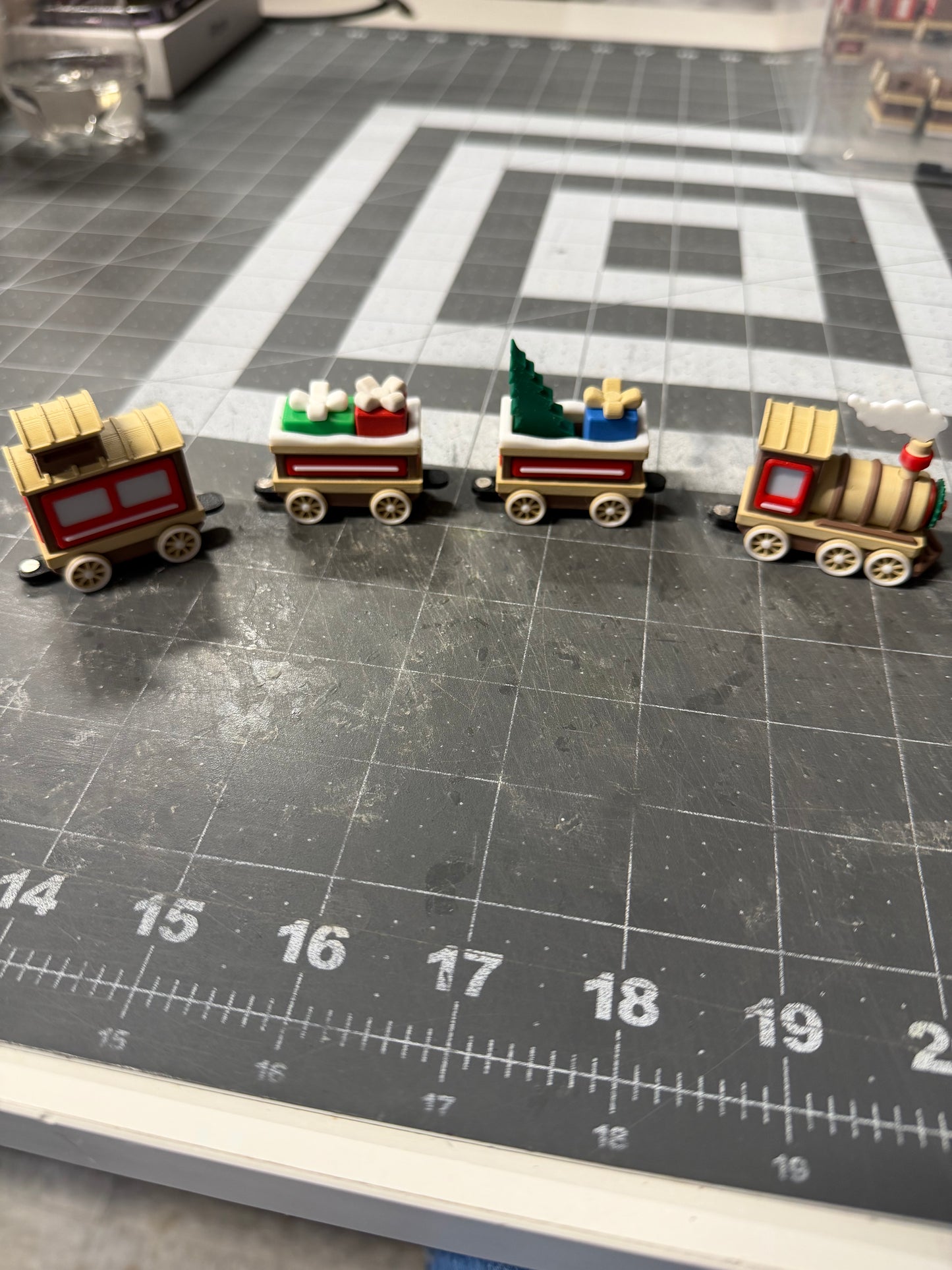 Christmas Train 3d printed
