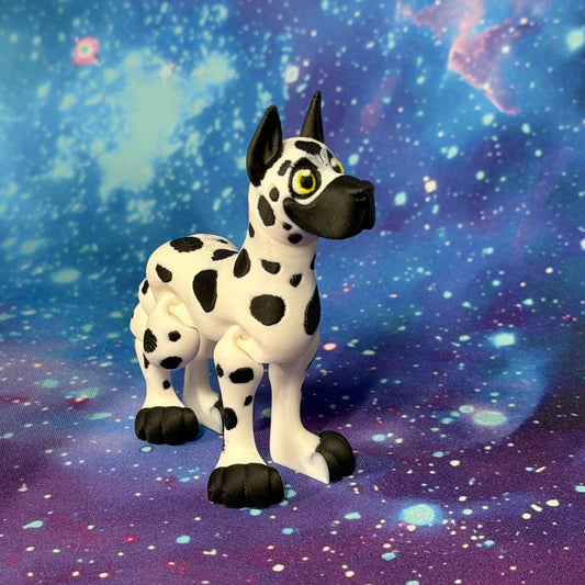 Harlequin Great Dane Cropped perky ears  [FF-TD-18]