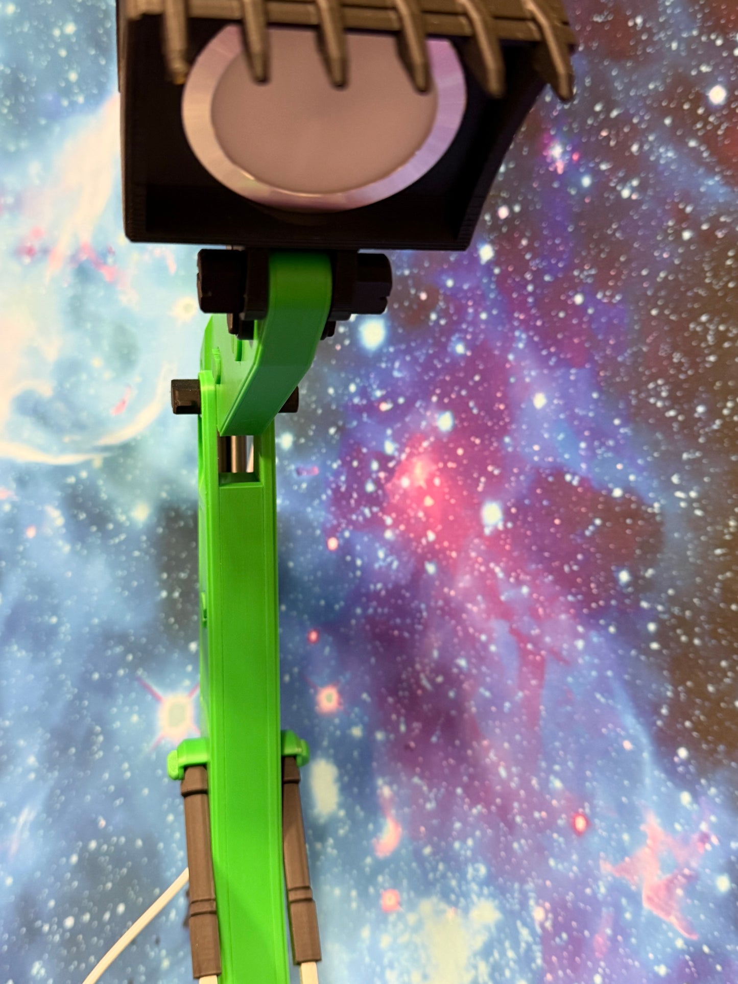 Articulating Backhoe LED Desk Lamp – RGB App-Controlled Excavator Light (19” Tall)