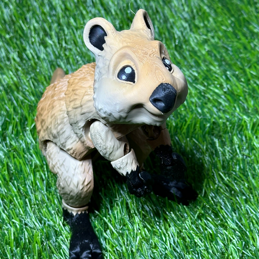 Poseable Quokka Articulating Animal