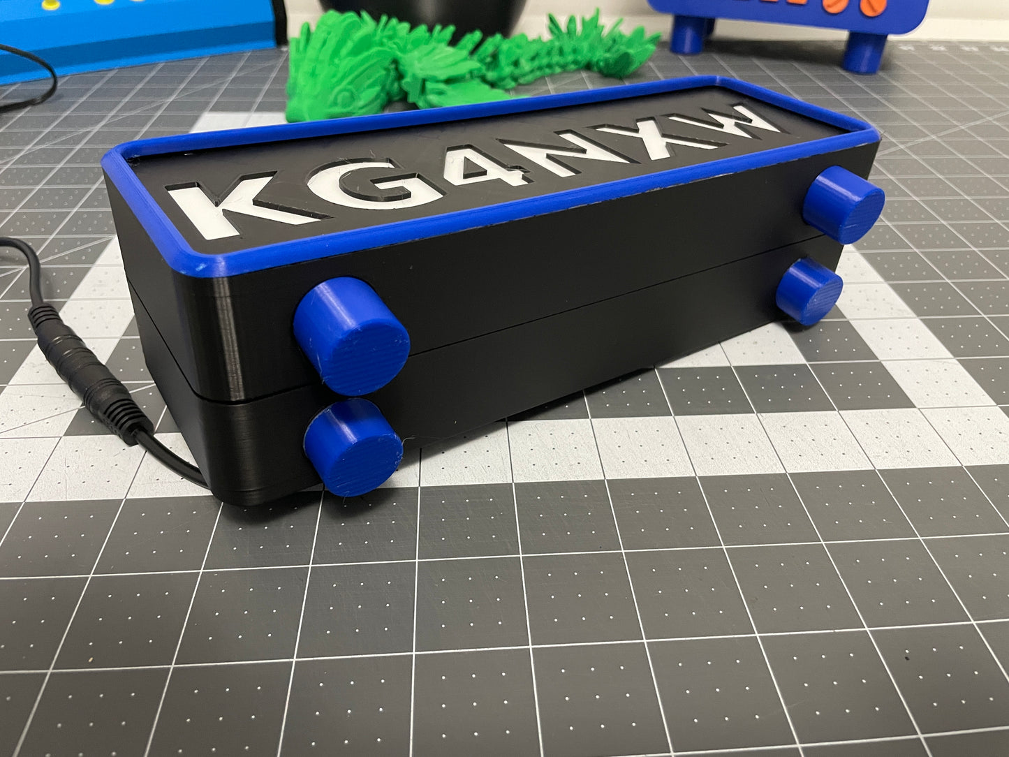 3D Printed LED Call Sign Desk Light