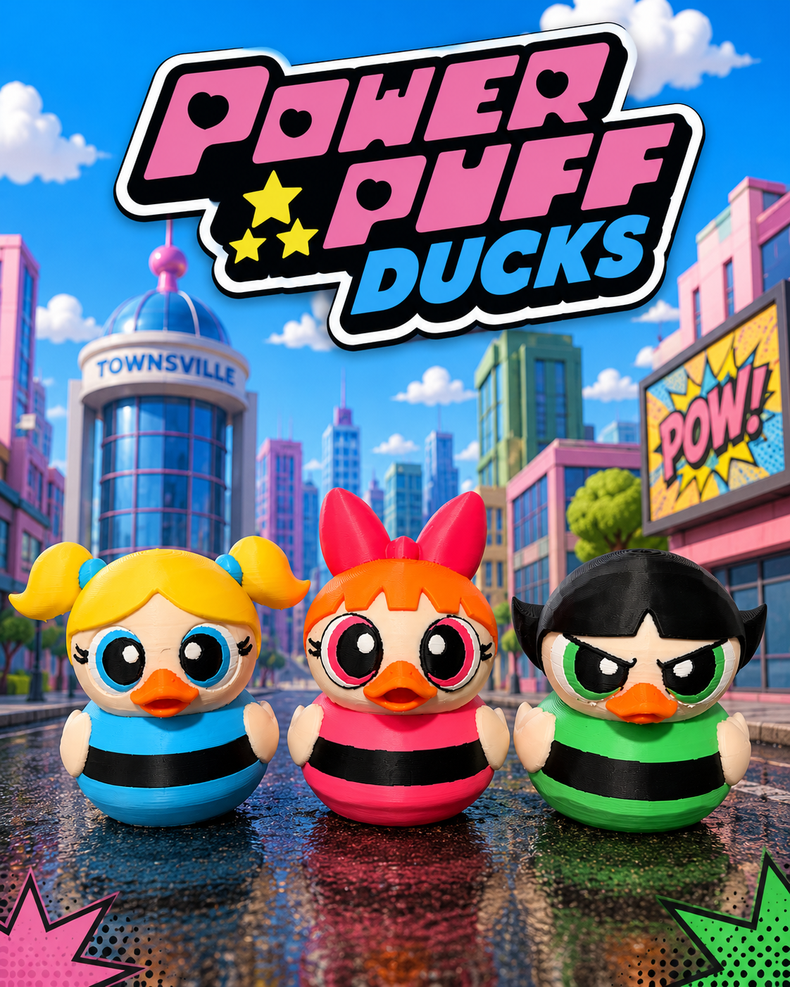 Power Puff GIrls Ducks