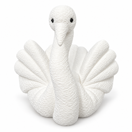 Swan towel animal figurine