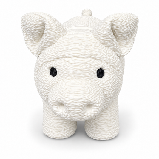 Pig towel animal figurine