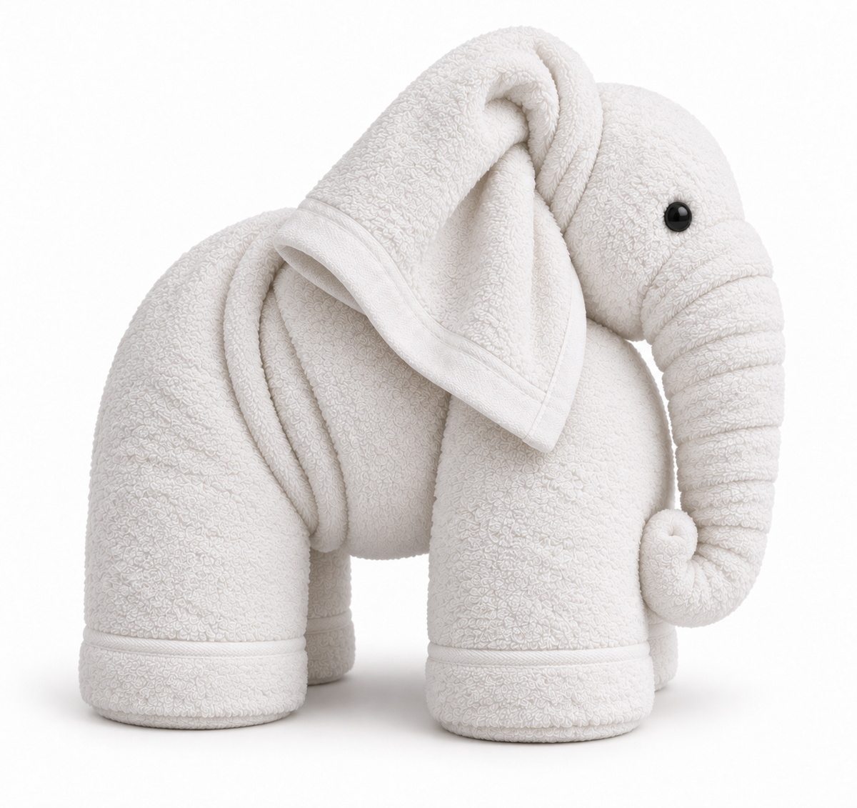 Elephant towel animal figurine